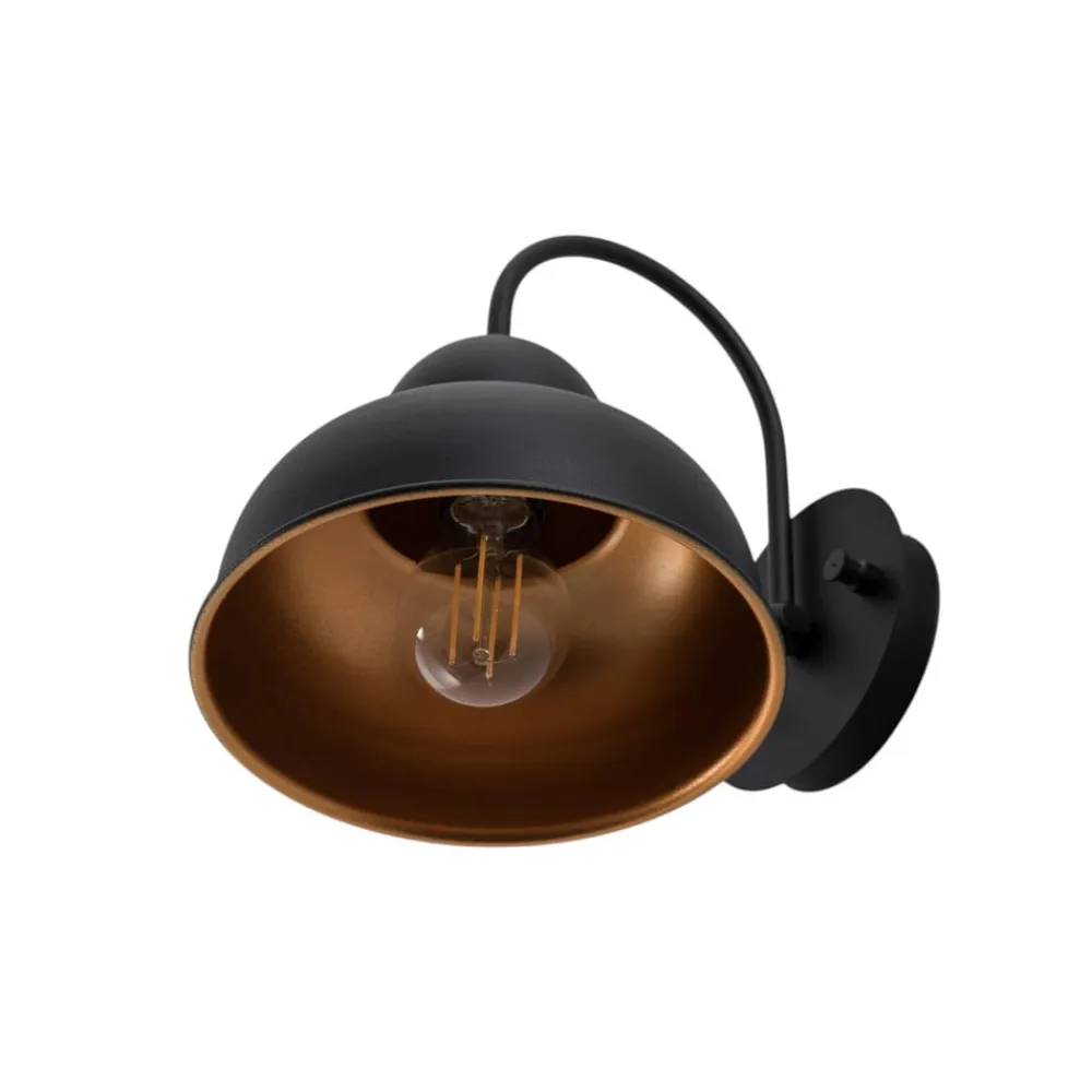 Opviq Væglampe Berceste 180-A sort/guld