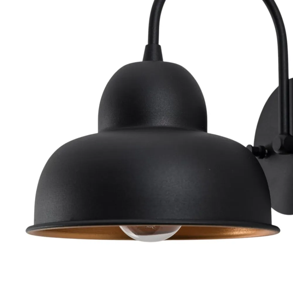 Opviq Væglampe Berceste 180-A sort/guld