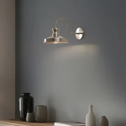 Opviq Væglampe Berceste, guld, metal, højde 23 cm, E27