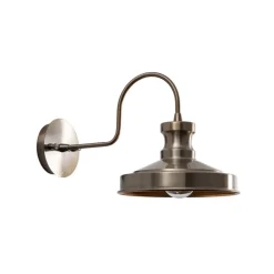 Opviq Væglampe Berceste, guld, metal, højde 23 cm, E27