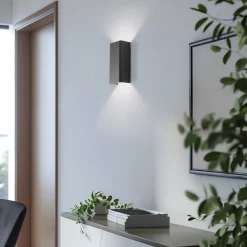 Væglampe Bergen, mørkegrå, metal, 23 cm høj, GU10^Nowodvorski Lighting Clearance