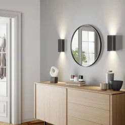 Nowodvorski Lighting Væglampe Bergen op & ned, grafit