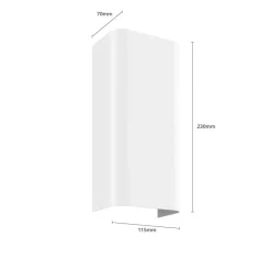 Væglampe Bergen op & ned, hvid^Nowodvorski Lighting Best