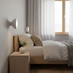 Væglampe Bibi K1, grå, stål/glas, Ø 18 cm^EMIBIG LIGHTING Discount