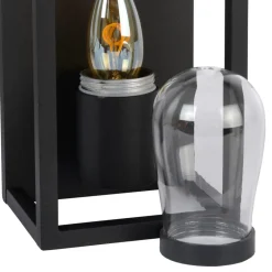 Lucide Væglampe Carlyn badeværelse sort