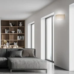 TEMAR LIGHTING Væglampe Cleo D1DR410, egetræ, 41 cm lang, E27