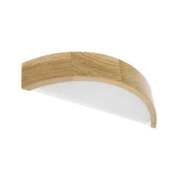 TEMAR LIGHTING Væglampe Cleo D1DR410, egetræ, 41 cm lang, E27