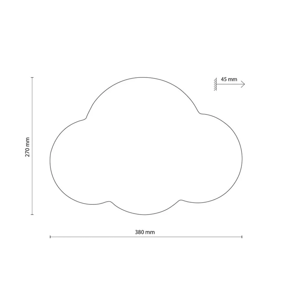 Væglampe Cloud, grøn, metal, 38 cm bred, 2 lyskilder, G9^TK Lighting Clearance