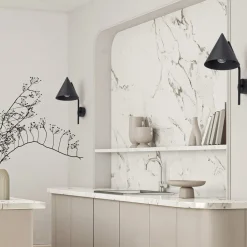 Væglampe Cono, 1 lyskilde, sort, E27^TK Lighting Online