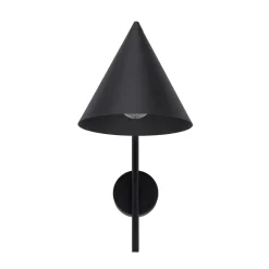 Væglampe Cono, 1 lyskilde, sort, E27^TK Lighting Online