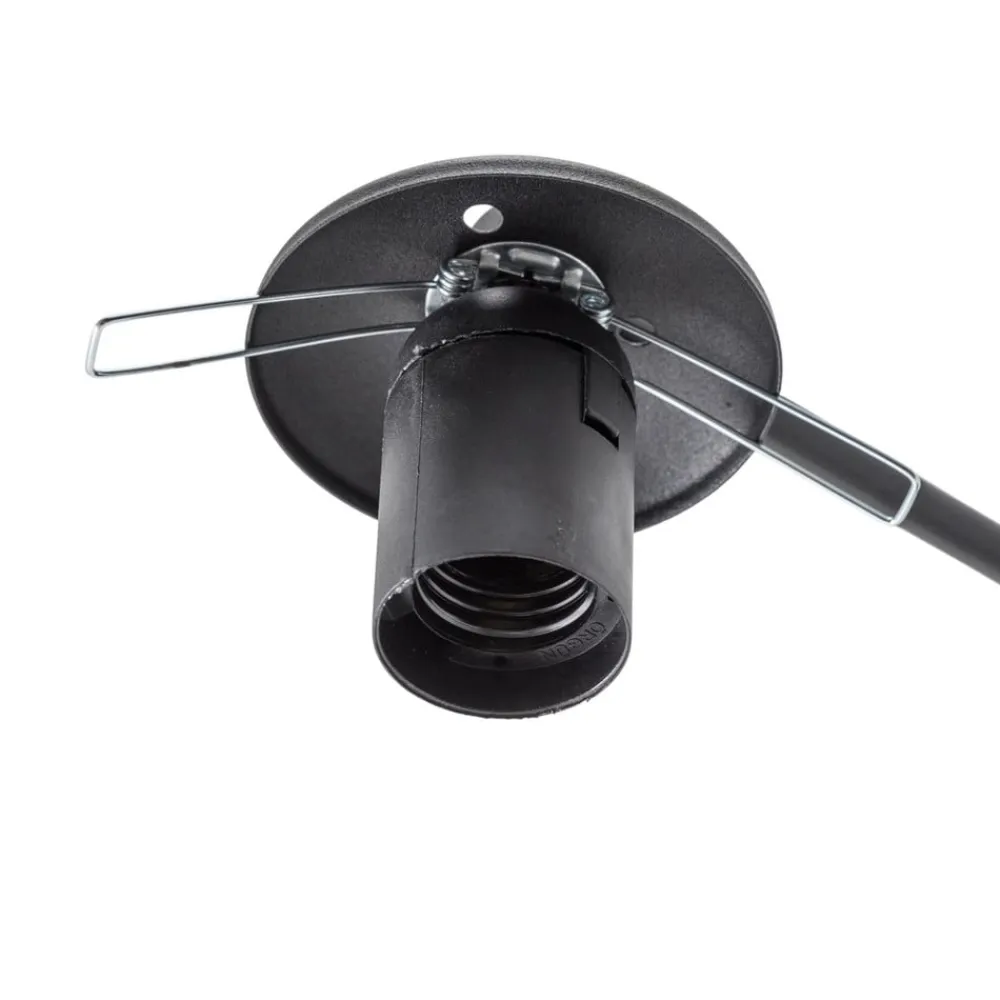 Opviq Væglampe Daisy, sort, glas, højde 22 cm, E27