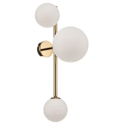 ALDEX Væglampe Dione, 3 lyskilder, guld