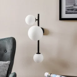 ALDEX Væglampe Dione, 3 lyskilder, sort