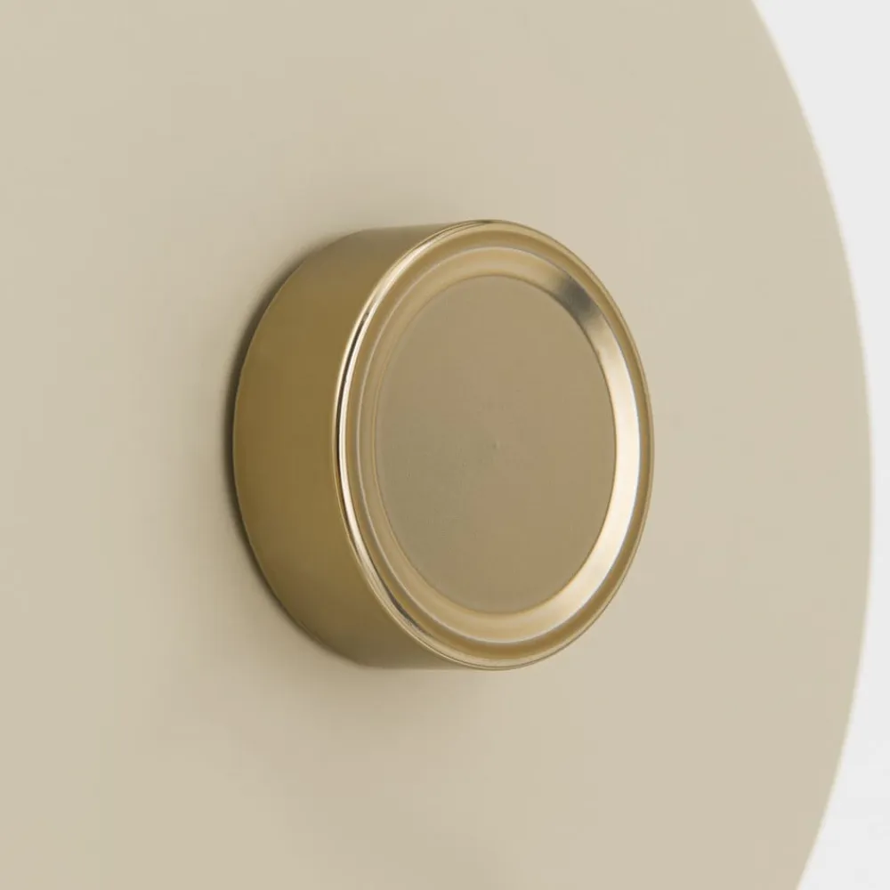 ORION Væglampe Dotty, khaki, fleksibel arm, dæmper, GU10