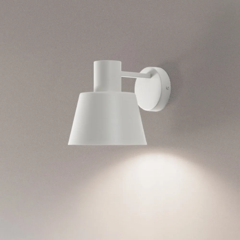 Væglampe Dunka, taupe, 1 lyskilde, stål, E27, højde 17 cm^SIGMA Online