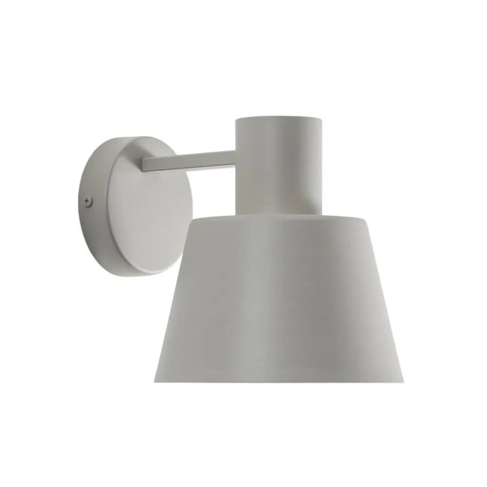 Væglampe Dunka, taupe, 1 lyskilde, stål, E27, højde 17 cm^SIGMA Online