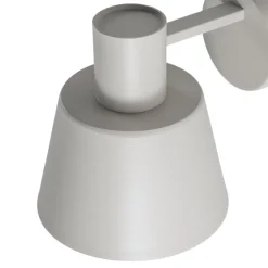 Væglampe Dunka, taupe, 1 lyskilde, stål, E27, højde 17 cm^SIGMA Online