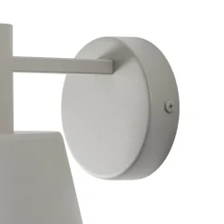 Væglampe Dunka, taupe, 1 lyskilde, stål, E27, højde 17 cm^SIGMA Online