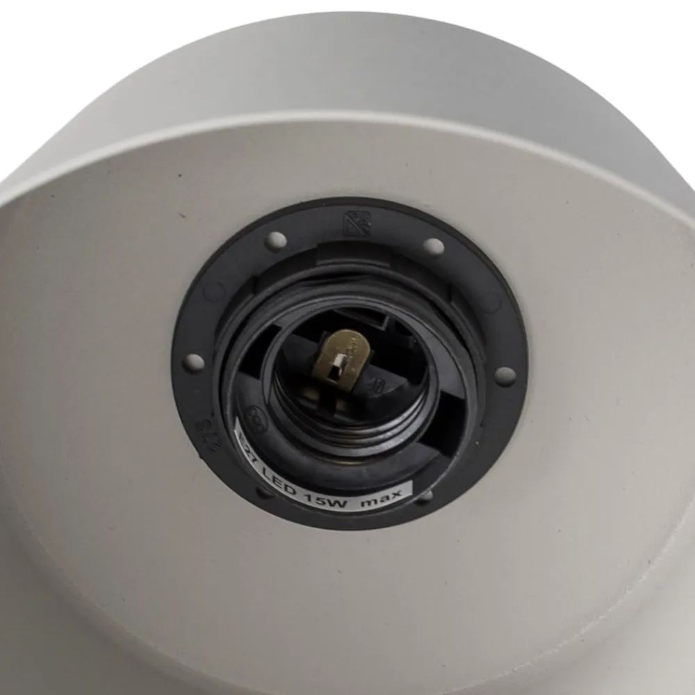 Væglampe Dunka, taupe, 1 lyskilde, stål, E27, højde 17 cm^SIGMA Online