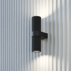 Væglampe DYNAMICS, sort, højde 23 cm, metal, op/ned^Maytoni Best