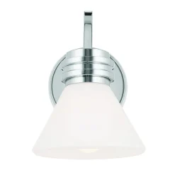 Væglampe Farum 1, kromfarvet, stål, glas, G9^KICHLER Best