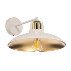 Eko-Light Væglampe Felix, hvid/guld