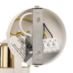 Eko-Light Væglampe Felix, hvid/guld