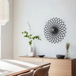 Opviq Væglampe Fellini MR-987 hulmønster Ø50cm sort