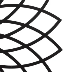 Opviq Væglampe Fellini MR-987 hulmønster Ø50cm sort