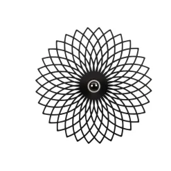 Opviq Væglampe Fellini MR-987 hulmønster Ø50cm sort