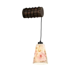 BRITOP Væglampe Flarino, fyrretræ, 1 lyskilde