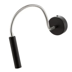 Væglampe Flexa med fleksibel arm, sort^SOLLUX LIGHTING Best