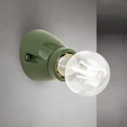 ORION Væglamper>Væglampe Frost, grøn, keramik, E27