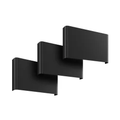 Nowodvorski Lighting Væglamper|Væglamper>Væglampe Haga, 3 stk., grafit, G9, op/ned, 15 cm høj