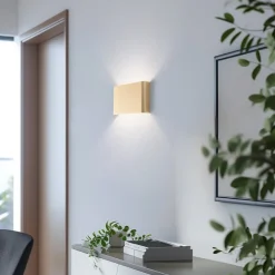 Væglampe Haga, guldfarvet, metal, 25 cm bred, G9^Nowodvorski Lighting Discount