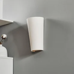 SOLLUX LIGHTING Væglampe Ice up and down i keramik i hvid