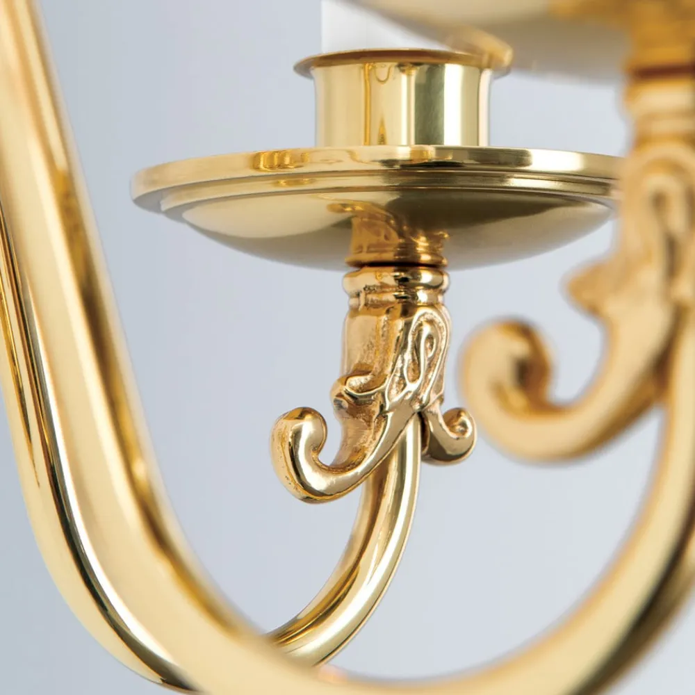 ORION Væglamper|Væglamper>Væglampe Imke m. 2 lyskilder, i messing