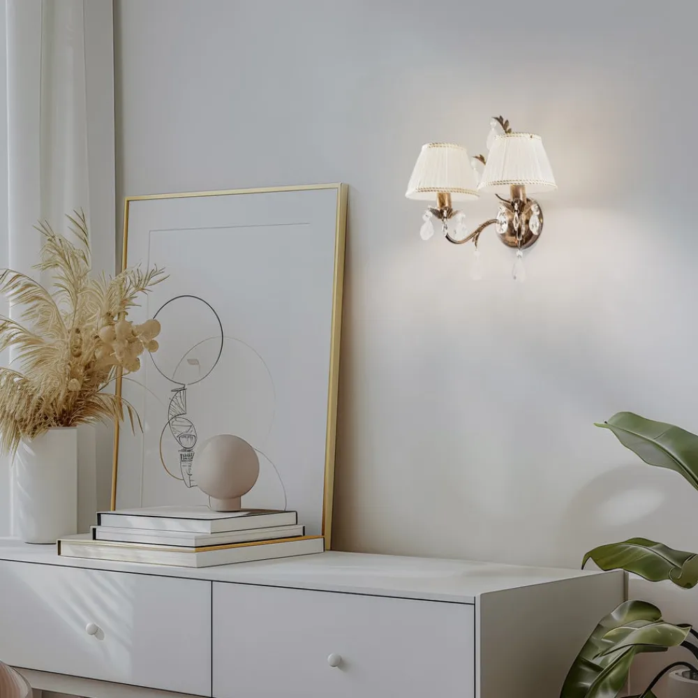 ONLI Væglampe Karen 2 lyskilder bronze