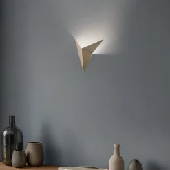 Opviq Væglampe Kus, guld, metal, højde 34 cm, G9