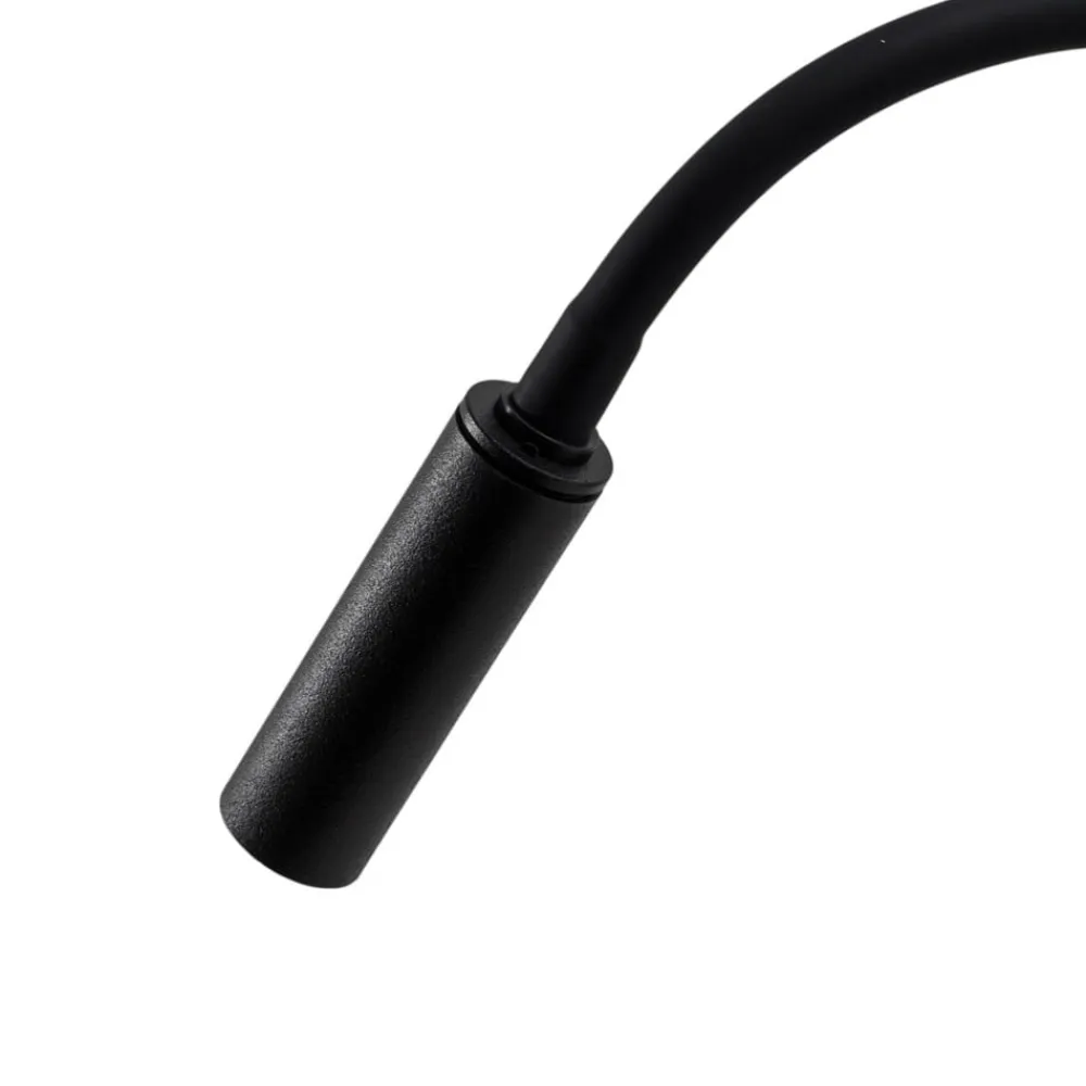 TK Lighting Væglampe Lagos, 45 cm, sort, læselampe, justerbar, G9