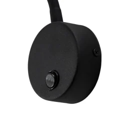 TK Lighting Væglampe Lagos, 45 cm, sort, læselampe, justerbar, G9