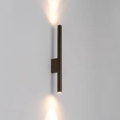 Væglampe Laser, brun, metal, 40 cm høj, G9^Nowodvorski Lighting Clearance