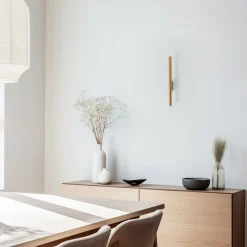 Væglampe Laser, guldfarvet, metal, 40 cm høj, G9^Nowodvorski Lighting Sale