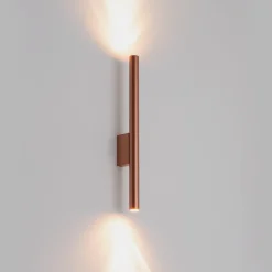 Nowodvorski Lighting Væglampe Laser, kobberfarvet, metal, 40 cm høj, G9