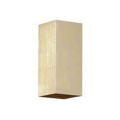 Searchlight Væglampe London Square, guldfarvet, højde 15 cm, 2 lyskilder