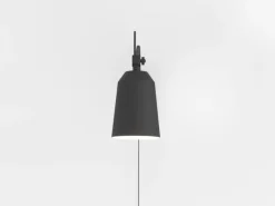 EGLO Væglampe Loreto i sort, bevægelig