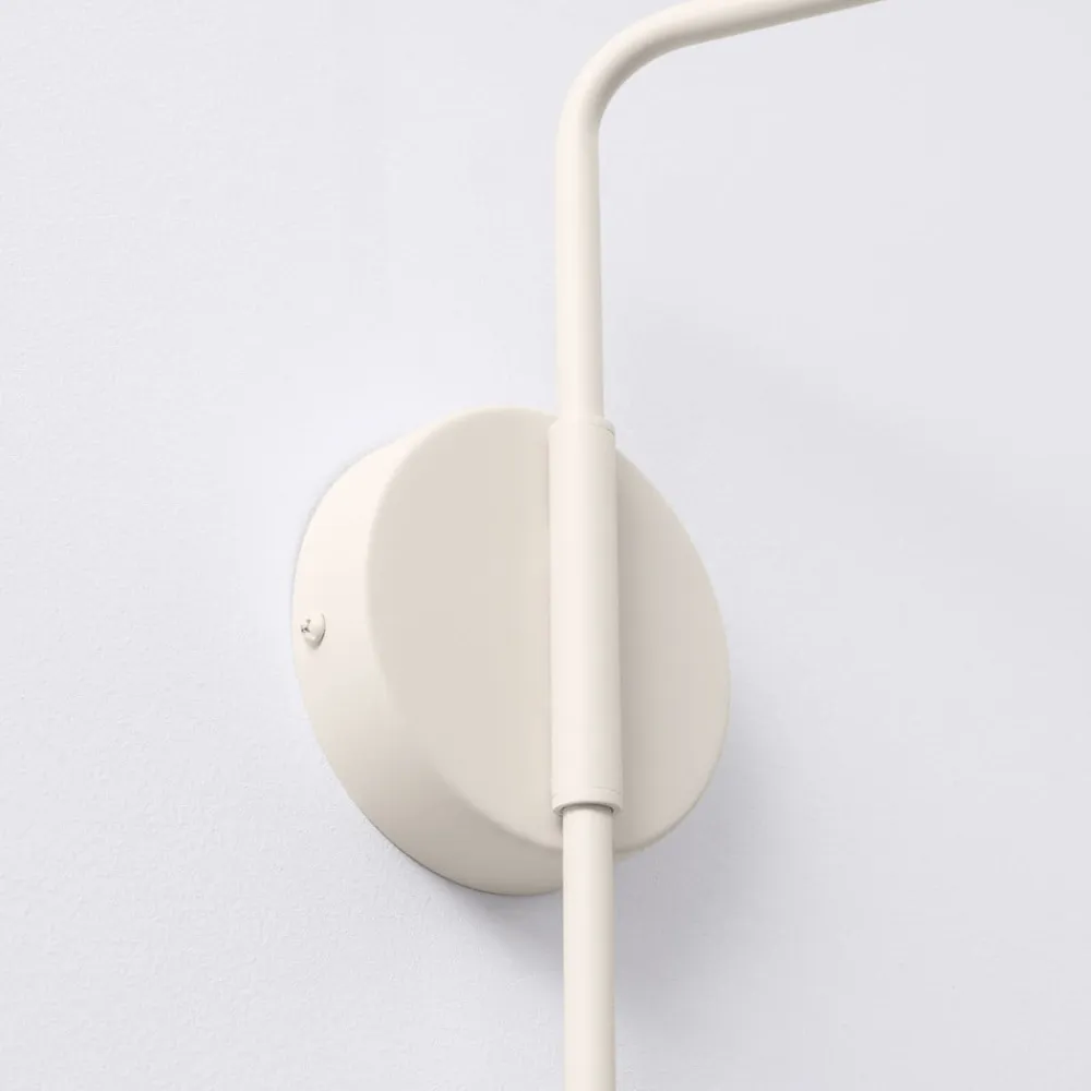 SOLLUX LIGHTING Væglamper|Væglamper>Væglampe LYS, beige, Ø 14 cm, metal, stik, E14