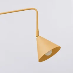 Væglampe LYS, guldfarvet, Ø 14 cm, metal, stik, E14^SOLLUX LIGHTING Hot