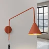 SOLLUX LIGHTING Væglampe LYS, okker, Ø 14 cm, metal, stik, E14