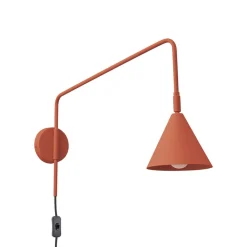 SOLLUX LIGHTING Væglampe LYS, okker, Ø 14 cm, metal, stik, E14